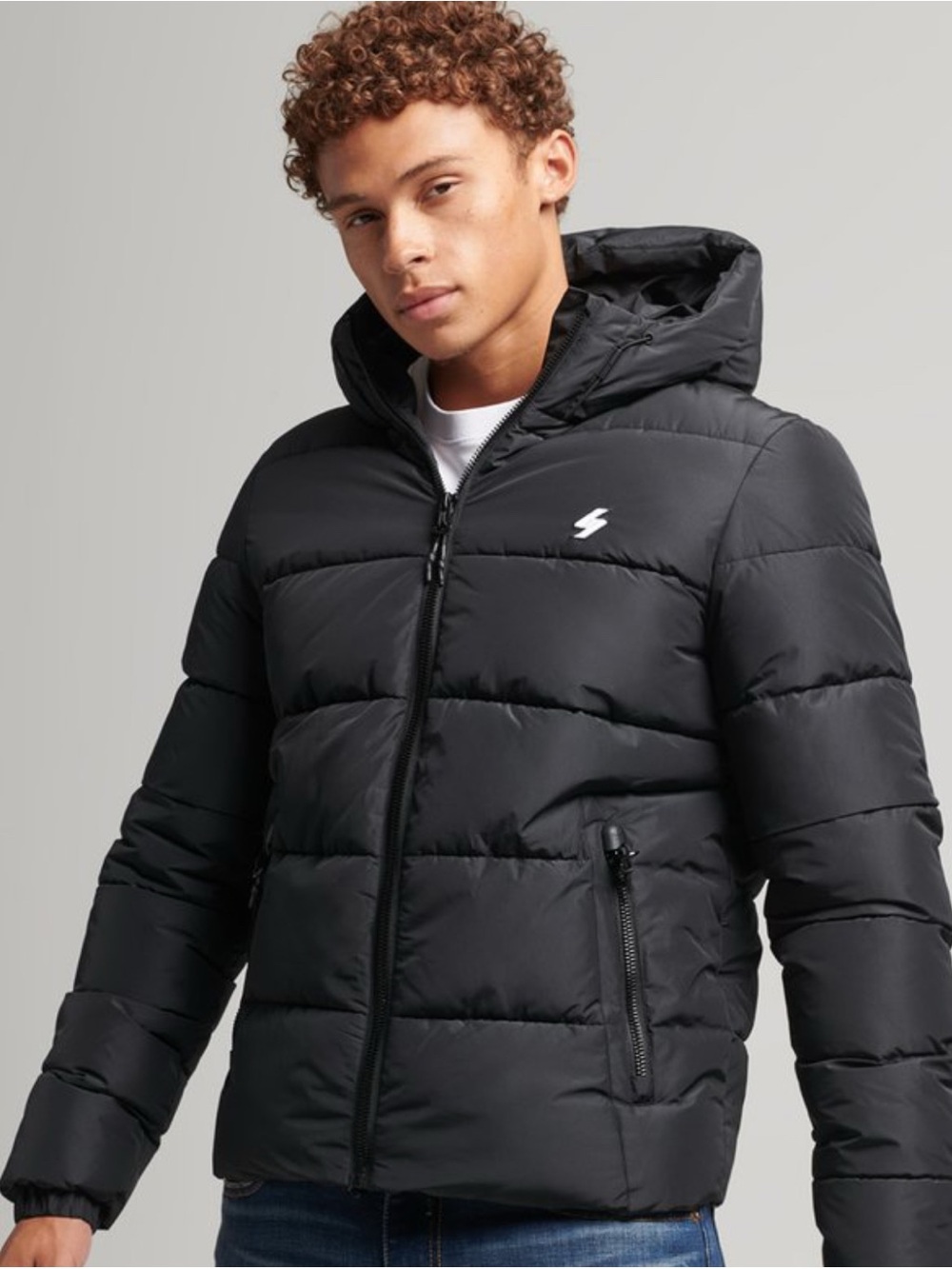 Superdry Sports Puffer Hooded Jacket size L-XL